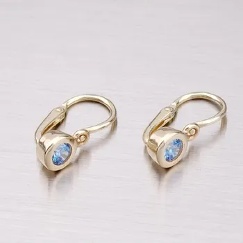 Náušnice Dětské náušničky žluté zlato 585 zirkon 52DN-1537ZM