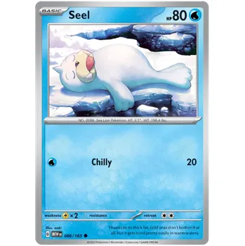 Sběratelská karetní hra Pokémon TCG Seel 086/165