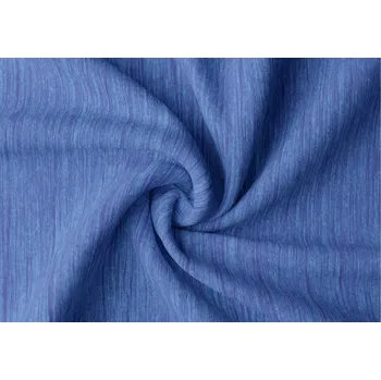 Orbytex Zatemňovací látka na závěsy šíře 150cm žíhaná - středně modrý