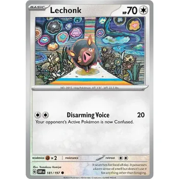 Sběratelská karetní hra Lechonk 181/197 - Obsidian Flames Typ karty: Non-Holo