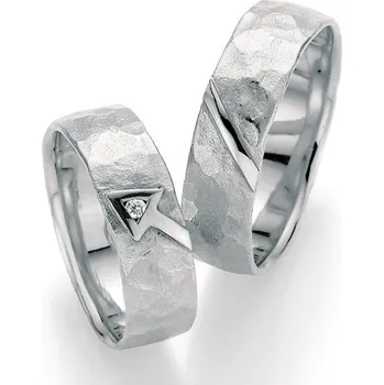 Prsten Snubní prsteny stříbro 925 přírodní diamant 0.025 ct SP-51010