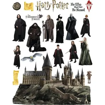 Samolepící dekorace Samolepka na zeď Harry Potter Hrad 50x70 cm