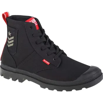 Dámská treková obuv Černé dámské kotníkové boty Palladium Pampa Hi Army 78583-008-M Velikost: 38