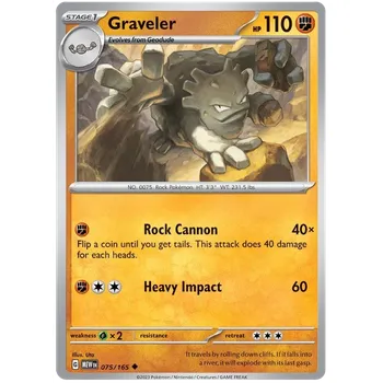 Karetní hra Pokémon TCG Graveler 075/165