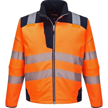 PORTWEST Bunda HiVis Softshell PW3 Velikost: 3XL, Barva: oranžová-námořní modrá