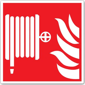 Značení samolepka požární hadice (požární hadice)