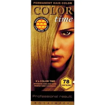 Barva na vlasy Color Time Permanentní Barva na vlasy 78 světlá blond 100 ml