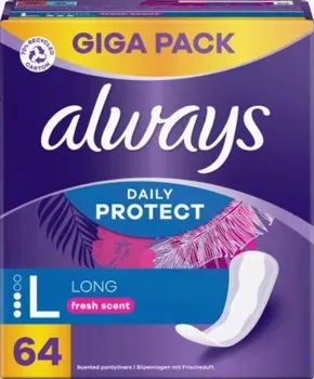 Hygienické vložky Always Daily Protect Long Fresh Scent 64 ks