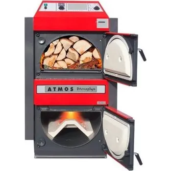 Kotel Zplyňovací kotel na dřevo ocelový ATMOS DC 18 S, výkon 20 kW - levý DC18S-L + 3 roky záruka