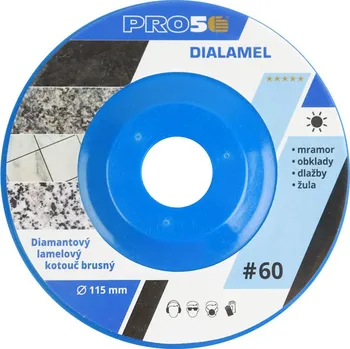 Brusný kotouč Kotouč PRO5 diamantový lamelový 115 mm #60