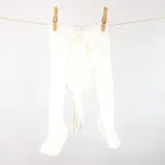 Loana Punčocháčky žebrované s kšandami Bílé Vel. 80/86