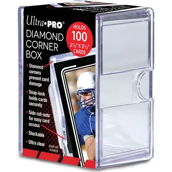 Obal pro sběratelský předmět Plastová krabička Diamond Corner Box na 100 karet 2-dílná, 1 ks