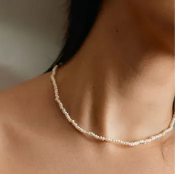 Náhrdelník Gold White Pearls náhrdelník