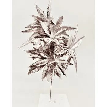 umělá květina Květinový svazek, větvička, STŘÍBRNORŮŽOVÝ JAVOR 2, 24 cm, 1 kus