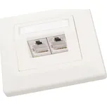 Solarix SX9-2-5E-STP-WH Zásuvka Solarix CAT5E STP 2 x RJ45 pod omítku bílá SX9-2-5E-STP-WH