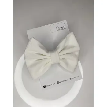 Čelenka Nina Baby Čelenka s mašlí bílá UNI bílá