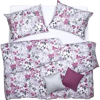 Povlečení SCANquilt povlečení ART JERSEY monet růžovofialová 140 x 220/70 x 90 cm