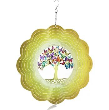 Zahradní dekorace Weltbild Větrohra motýlí strom 25,4 cm