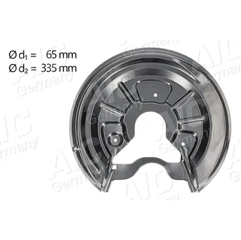 Brzdový kotouč Ochranný plech proti rozstřikování, brzdový kotouč A.I.C. 54847