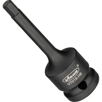 Vigor V7019-H6 Nástrčná hlavice pro rázový a strojový utahovák šestihran 6mm 1/2"
