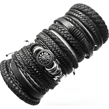 Náramek Predator Kožený náramek – sada 10 ks - Q333-3