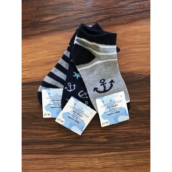 Ponožky kotníkové sada 3 páry vel.26-27