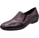 Dámské kožené polobotky MEDI LINE Olga 1518-020 bordo vel. 39