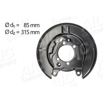 Brzdový kotouč Ochranný plech proti rozstřikování, brzdový kotouč A.I.C. 58271