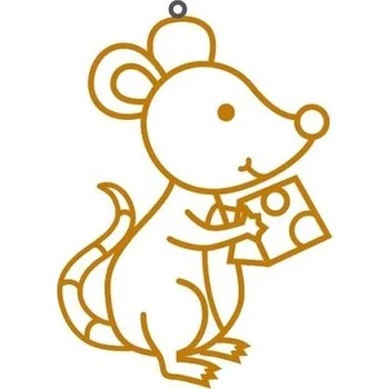 Myš Závěsná sklíčka -10. MYŠ SE SÝREM