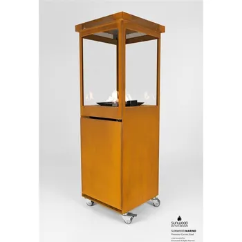 Plynový zářič Sunwood Marino terasový ohřívač, Corten