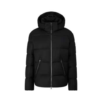 Pánská flanelová péřová bunda Xamy-D v černé barvě 52