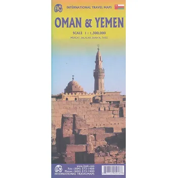 ITMB Publishing mapa Yemen,Oman 1:1,3 mil. ITM