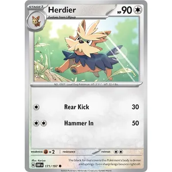 Karetní hra Herdier 171/197 - Obsidian Flames Typ karty: Non-Holo