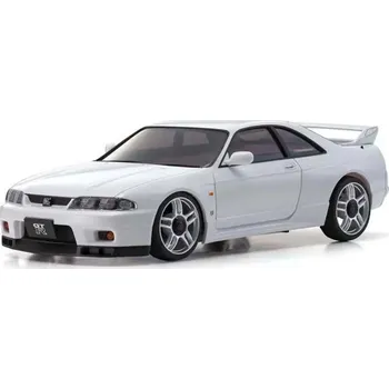 RC model auta Kyosho Mini-Z AWD: Nissan Skyline GT-R R33 V-Spec (White)