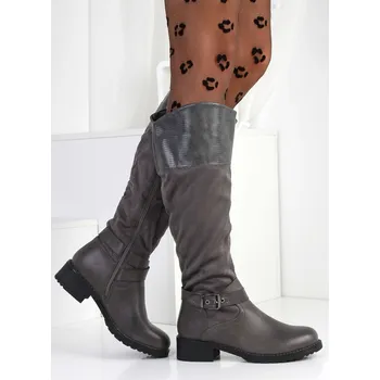 Dámské kozačky Super in Vysoké kozačky na podpatku 6846D.G Velikost: 36