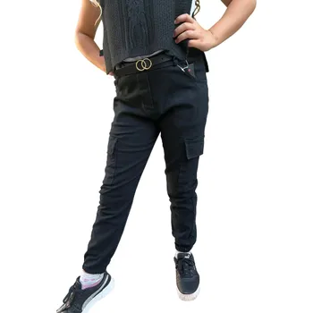 Dívčí legíny made in Italy dívčí módní kalhoty s kapsami 23902 černé Rozměr: 110