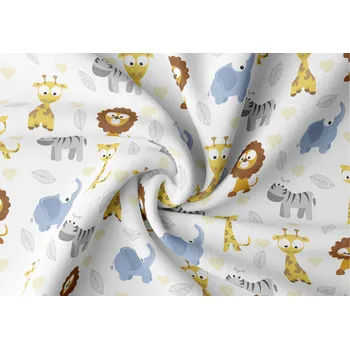 Orbytex Dětská zatemňovací látka na závěsy, šíře 150cm - vzor zoo