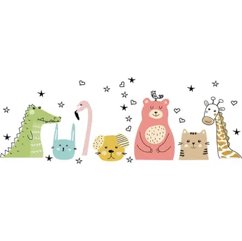 Samolepící dekorace Dětská nástěnná samolepka Ambiance Animals Messengers of Love, 90 x 60 cm ID_1435753