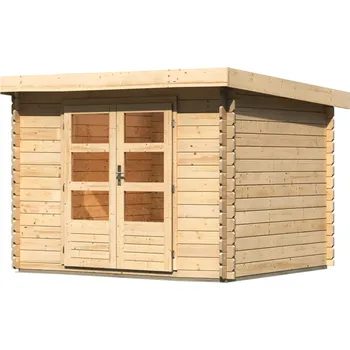 Zahradní domek Dřevěný domek KARIBU BASTRUP 3 (73285) natur LG2835