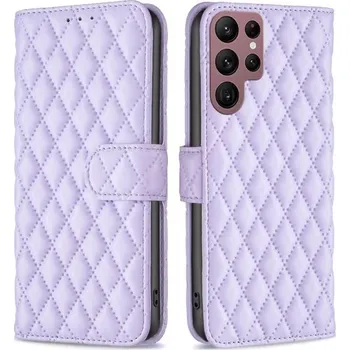Pouzdro na mobilní telefon Pouzdro na Samsung Galaxy S22 Ultra Binfen fialové