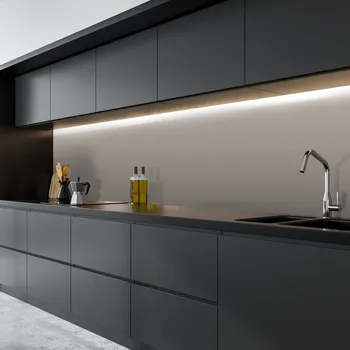 Samolepící dekorace Samolepka na zeď 200x60 cm Taupe – Ambiance ID_1524670