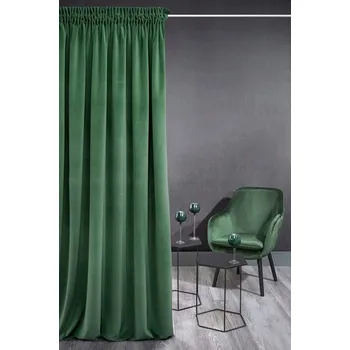 Závěs Velurové závěsy Malaga Zelená láhev (Z)