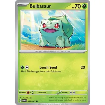 Karetní hra Pokémon TCG Bulbasaur 001/165