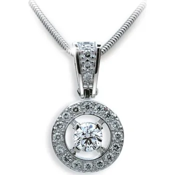 Přívěsek Dámský přívěsek bílé zlato 585/1000 přírodní diamant 0.393 ct G/SI DF1978 bez řetízku
