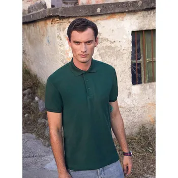 Pánská móda Heavy Polo Friut of the Loom Green T-Shirt Fruit of the Loom zelená 2470055