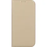 Pouzdro iPhone 14 Pro knížkové zlaté (kryt neboli obal na iPhone 14 Pro)