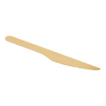 Příbor EcoPack Nůž EKO dřevěný 16 cm ideal pack® bal/100 ks Balení: 100