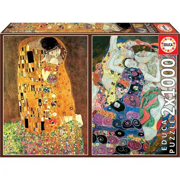 Puzzle Puzzle Educa Polibek + Panna, 2 × 1000 dílky + k objednávce puzzle zdarma