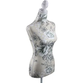 Krejčovská panna Aranžérská / krejčovská panna dámská šedý květ 126 (PM126)