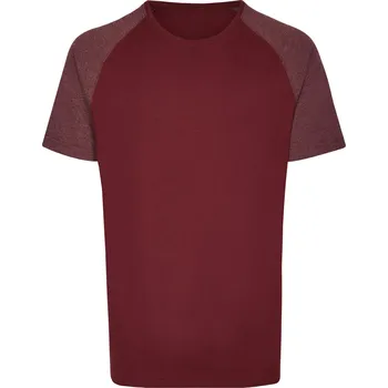 Pánské tričko Miners mate Pánské tričko MY110 Burgundy-Heather Burgundy 3XL